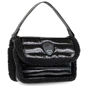Pajar Glossy Black Shoulder Bag
